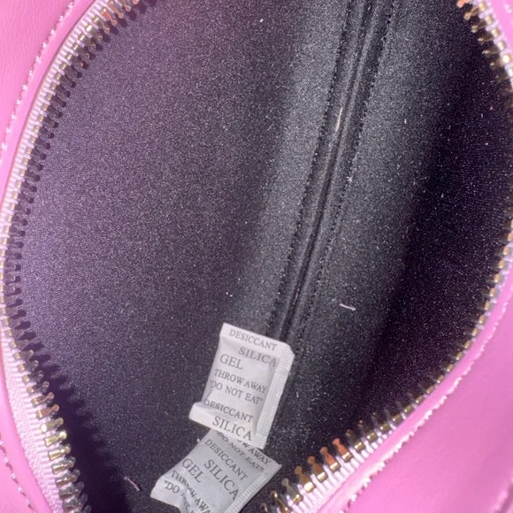 NEW Melie Bianco Purple Small Vegan Leather Recycled Crossbody Bag Purse - Picture 6 of 6